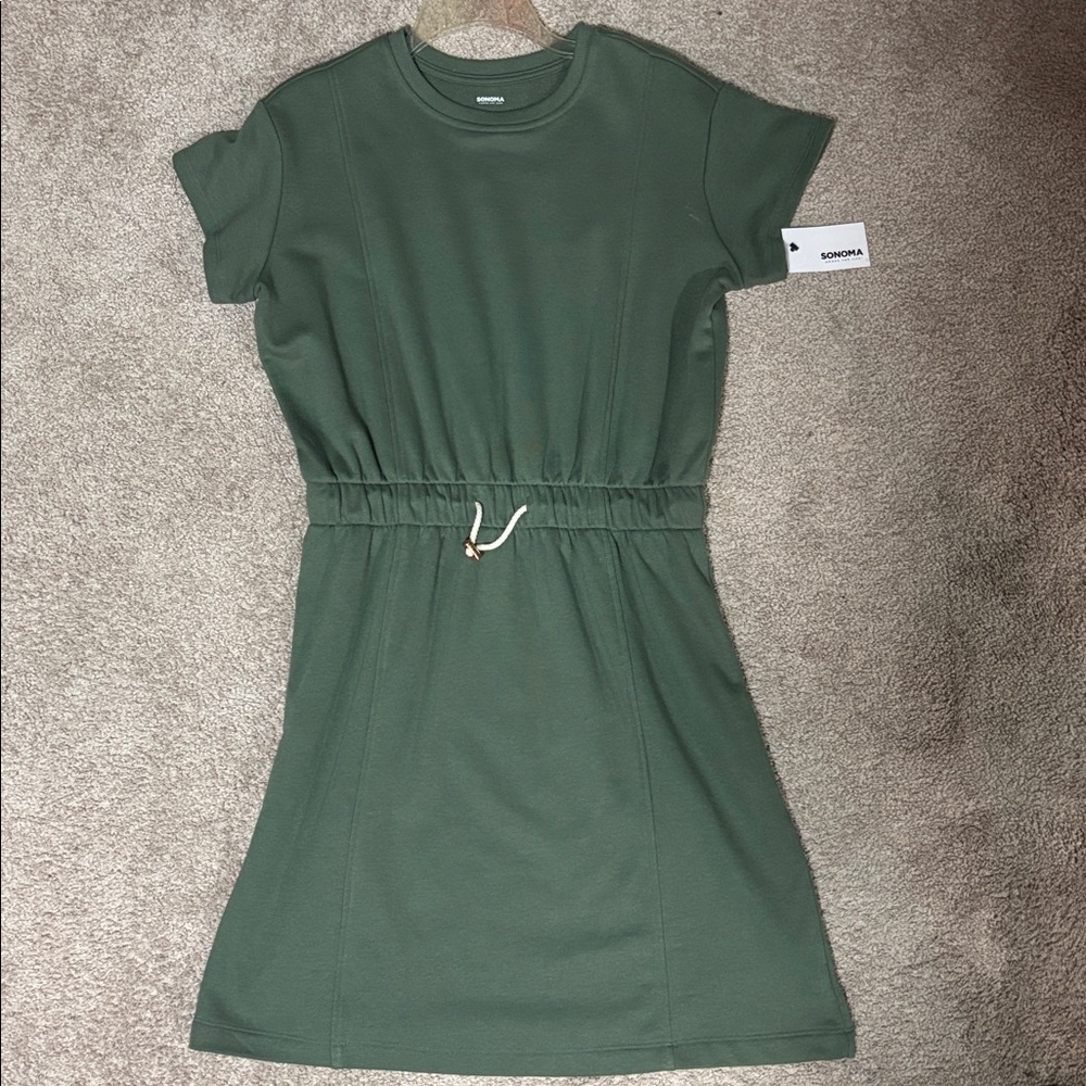 Sonoma Olive Green Mini Dress